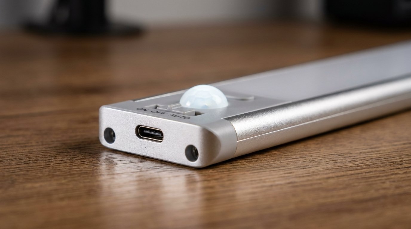 The ultra-thin 0.37-inch profile completely hides under the cabinet while delivering massive 180-lumen output.