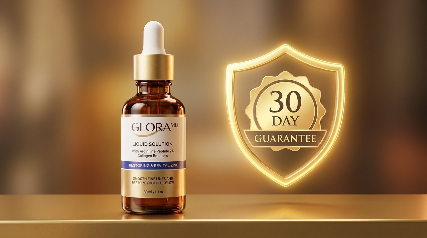 Every bottle of GloraMD is backed by an iron-clad 30-day money-back guarantee for total peace of mind.